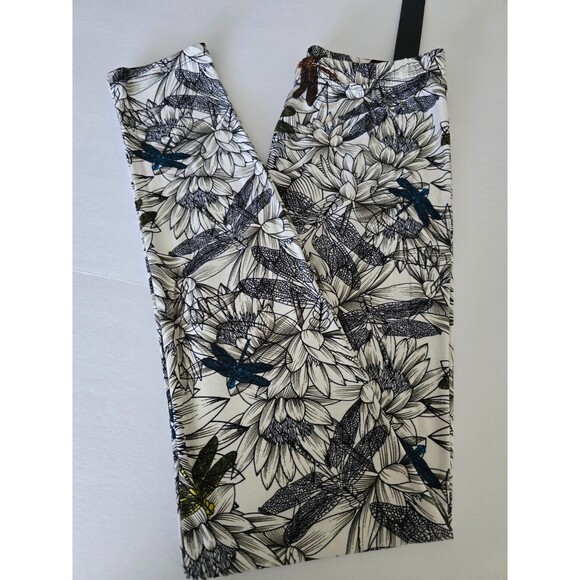 Reg One Size Dragonfly Print Full Length Slim Fit Leggings with High Elastic - Picture 2 of 6